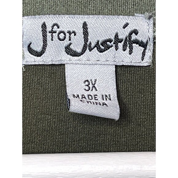 J for Justify Womens 3X Faux Suede Tunic Top Button Front Belted Casual Plus - Picture 7 of 13